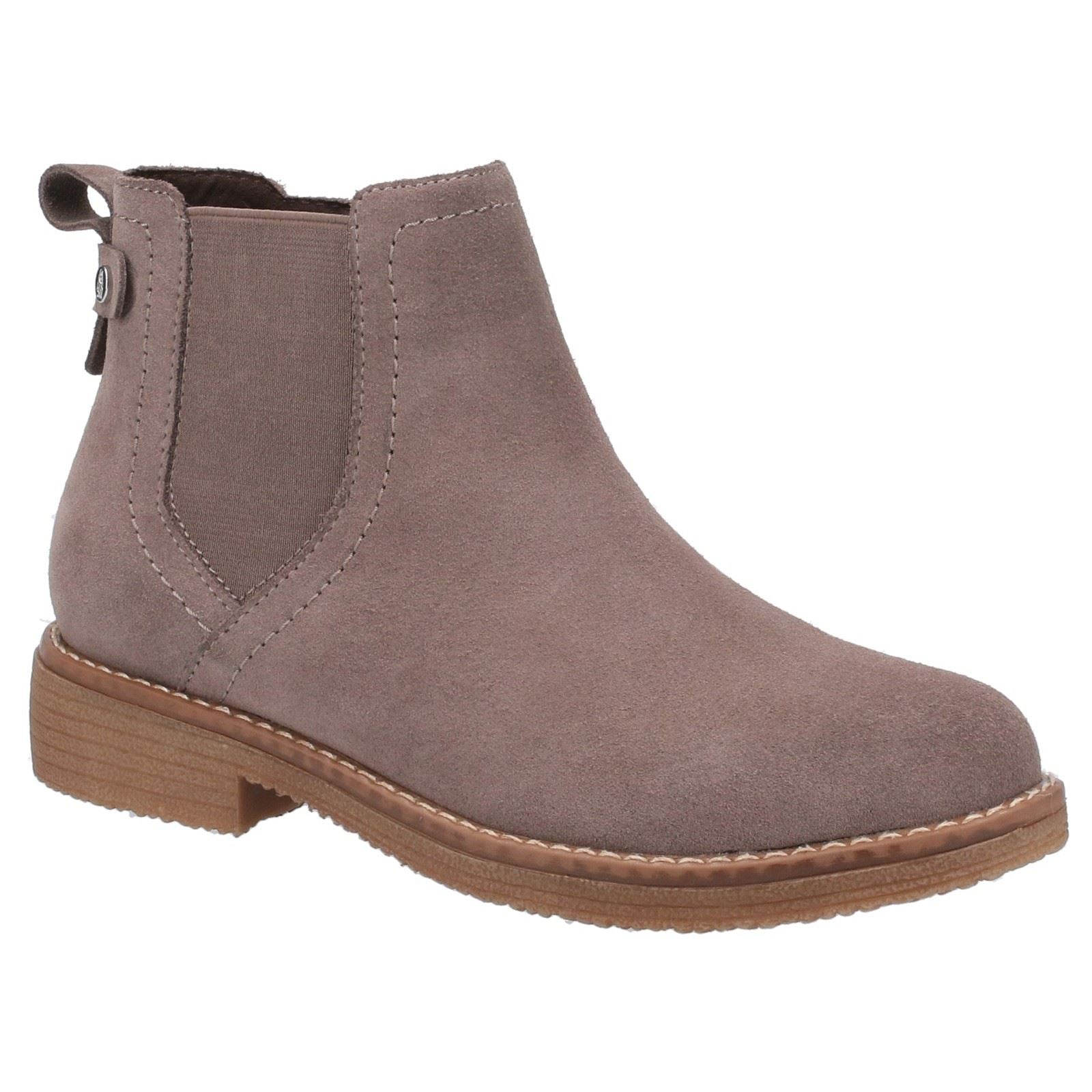 Hush Puppies Maddy Bottes Grises En Daim Pour Femmes