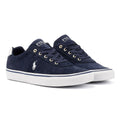 Ralph Lauren Hanford III Baskets Bleues En Cuir Pour Hommes
