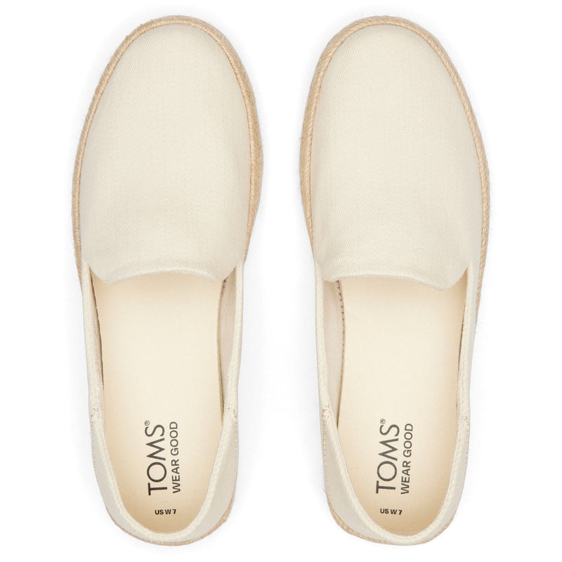 TOMS Carolina Espadrilles Naturelles Pour Femmes En 100% Coton