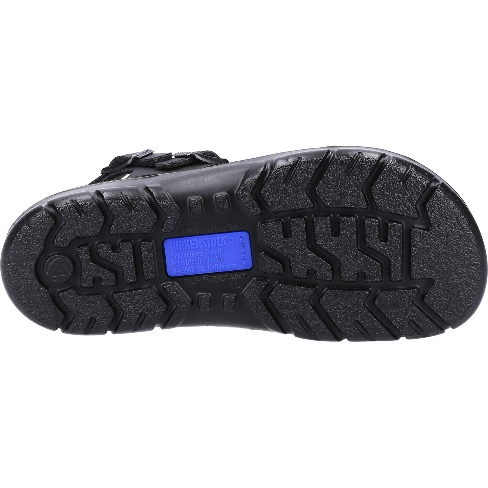 Birkenstock Saragossa Sandales Noires Synthétiques Pour Femmes