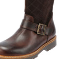 Barbour Willow Tall Bottes En Daim Marron Pour Femmes