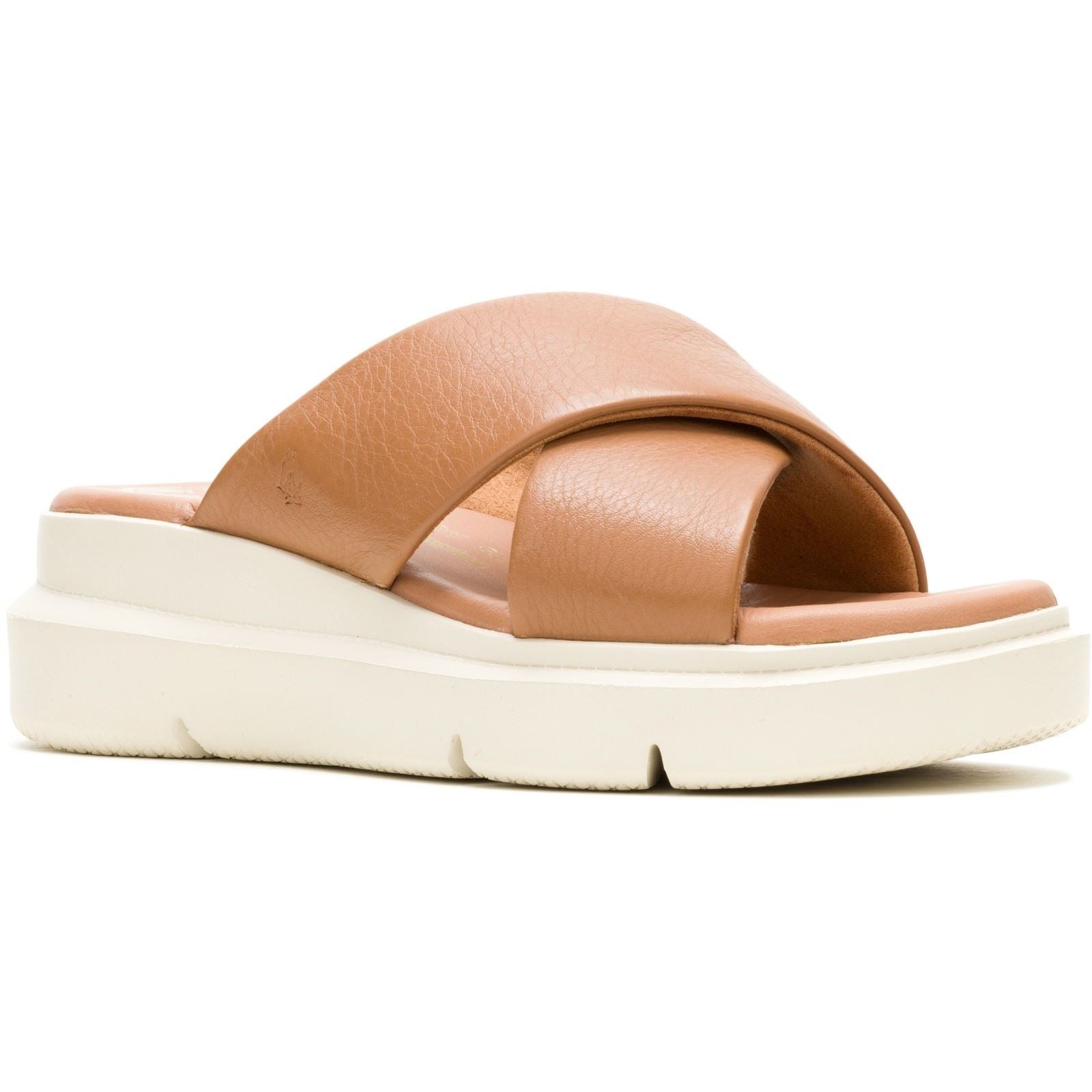 Hush Puppies Uplift Sandales En Cuir Pour Femme Couleur Tan