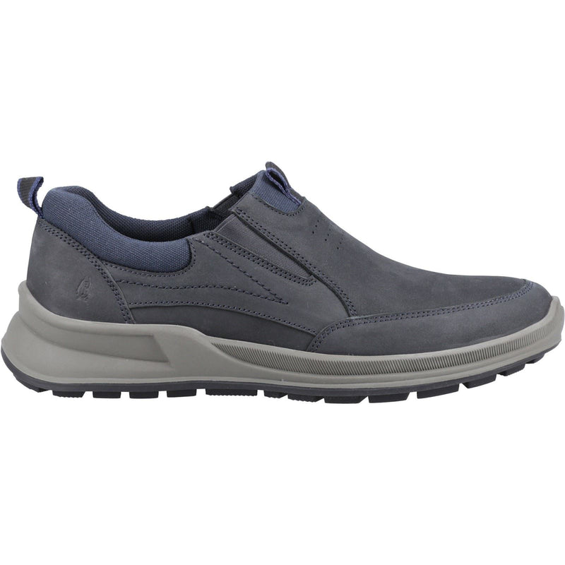 Hush Puppies Arthur Mocassins Hommes En Nubuck Bleu Marine