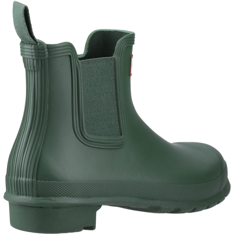 Hunter Original Chelsea Bottes De Pluie En Caoutchouc Pour Femmes De Couleur Verte