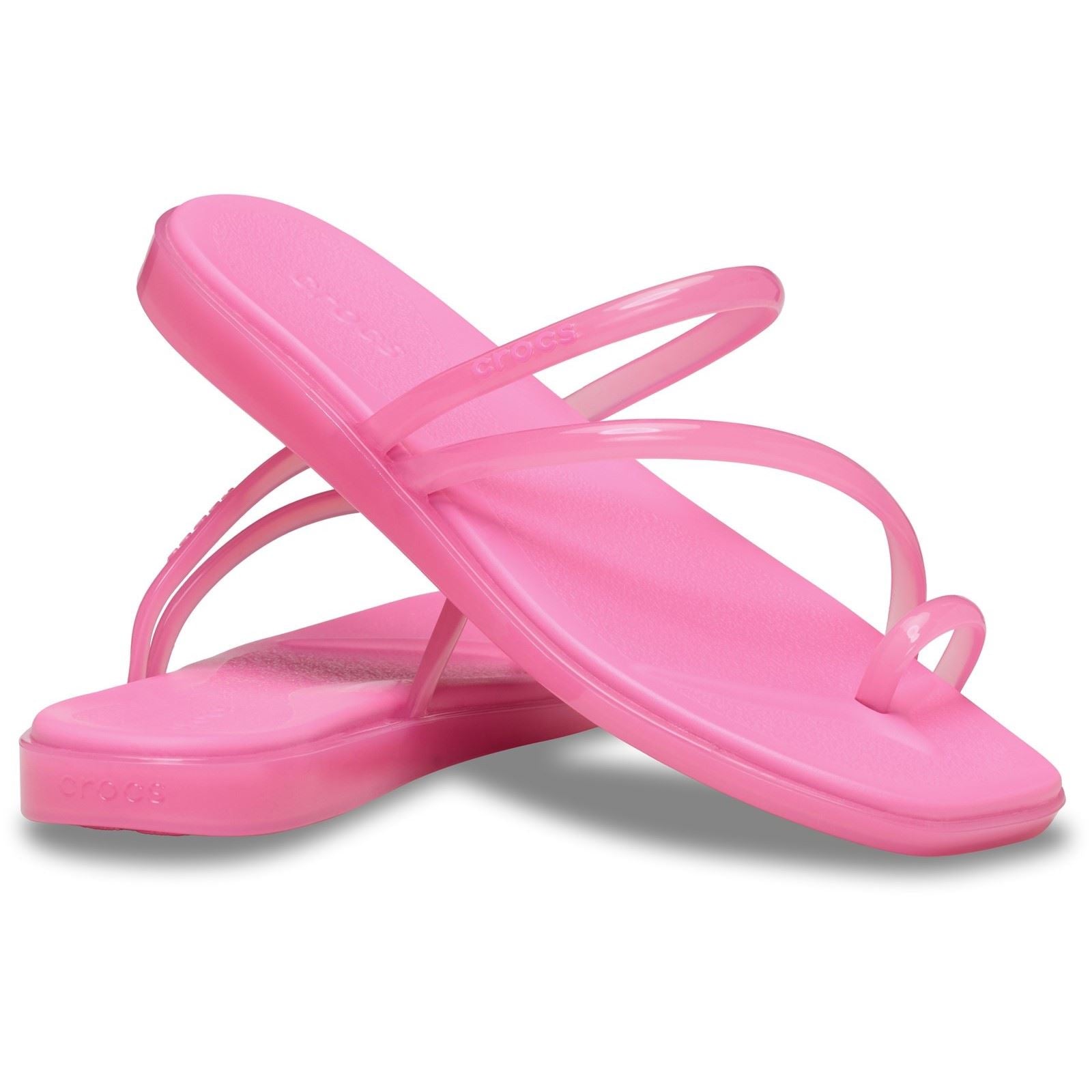 Crocs Miami Jely Toe Loop Sandales Eva Femme Citronnade Rose