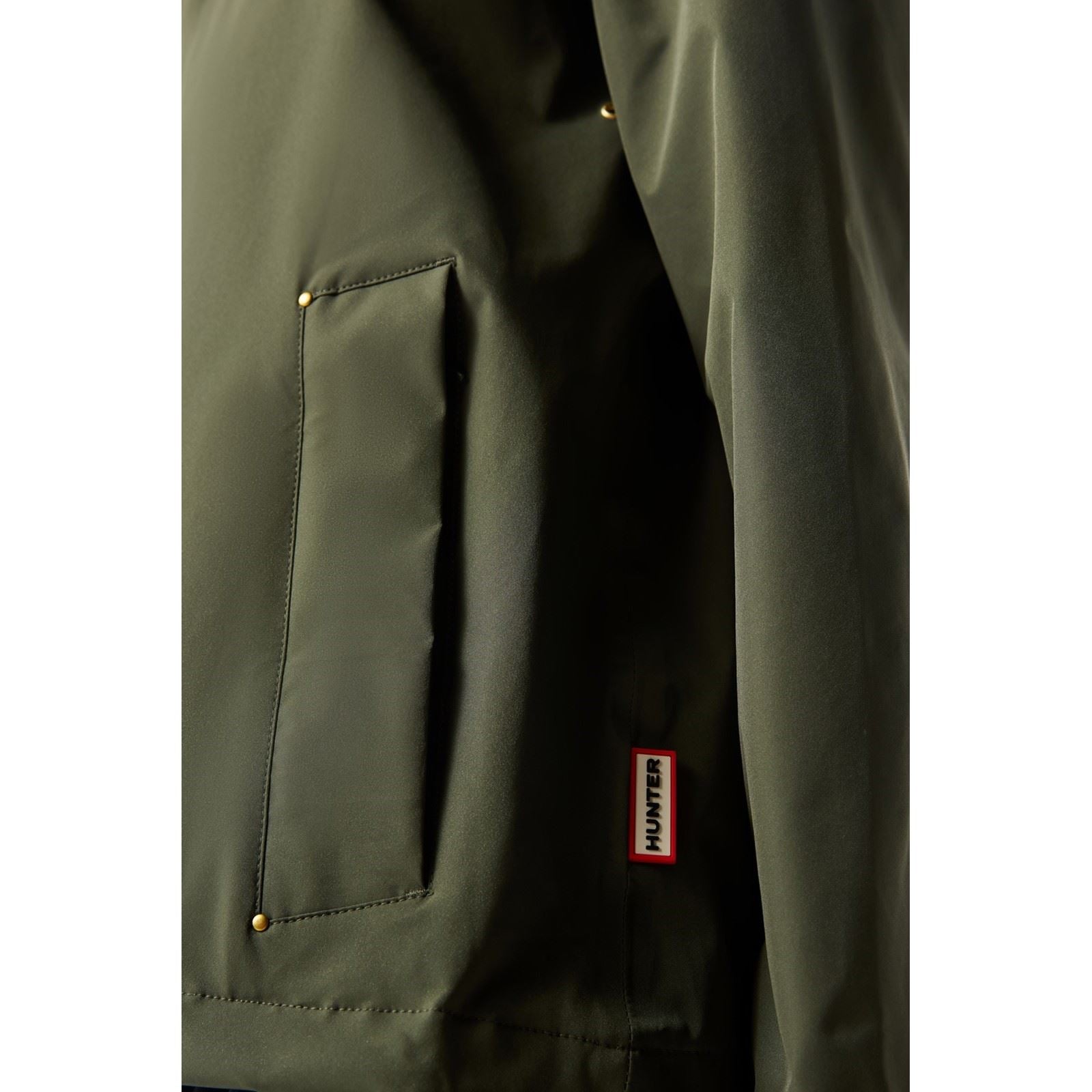 Hunter Original Lightweight Waterproof Veste De Pluie Verte Pour Femmes
