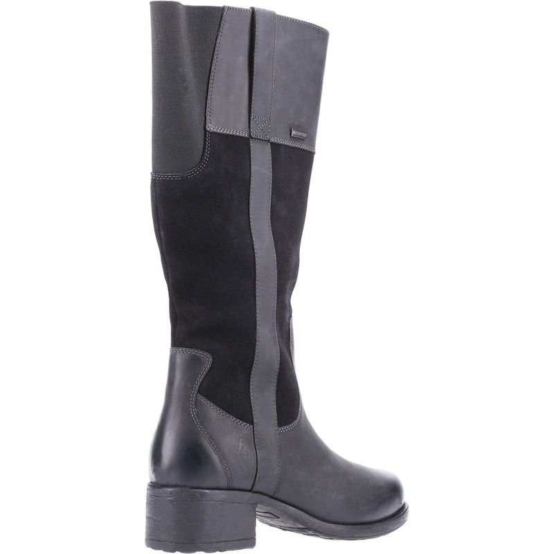 Hush Puppies Samara Bottes En Daim Noir Pour Femmes