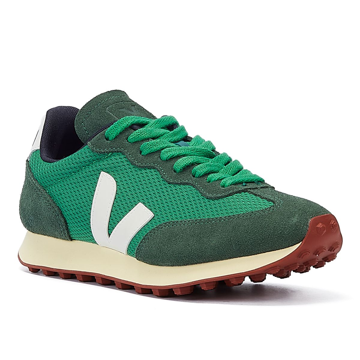 Veja Rio Branco Baskets Pour Femmes Emeraude/Blanches