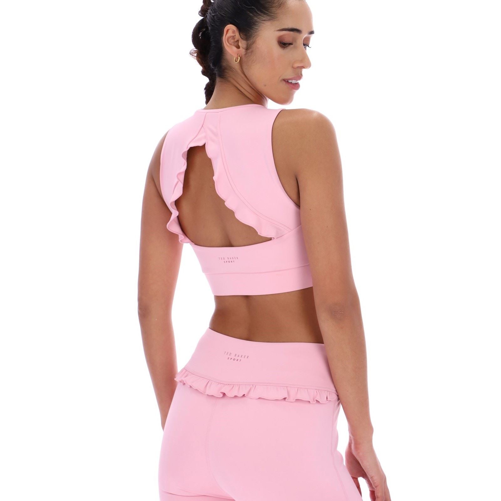 Ted Baker ARIA TBWSBS262 Soutien Gorge De Sport Rose En Polyester Pour Femmes
