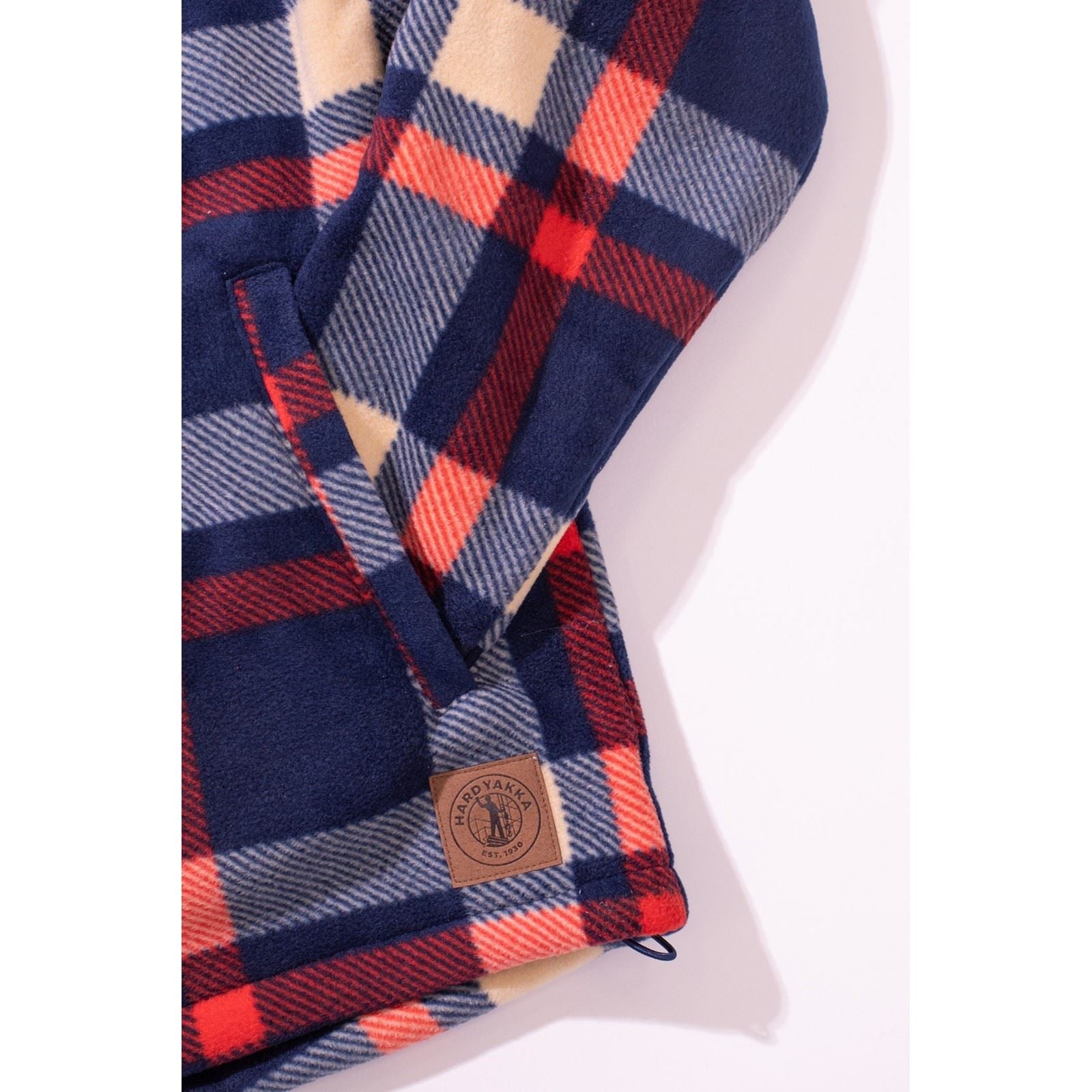 Hard Yakka Check Zoodie Sweat À Capuche Bleu En Polyester Pour Femmes