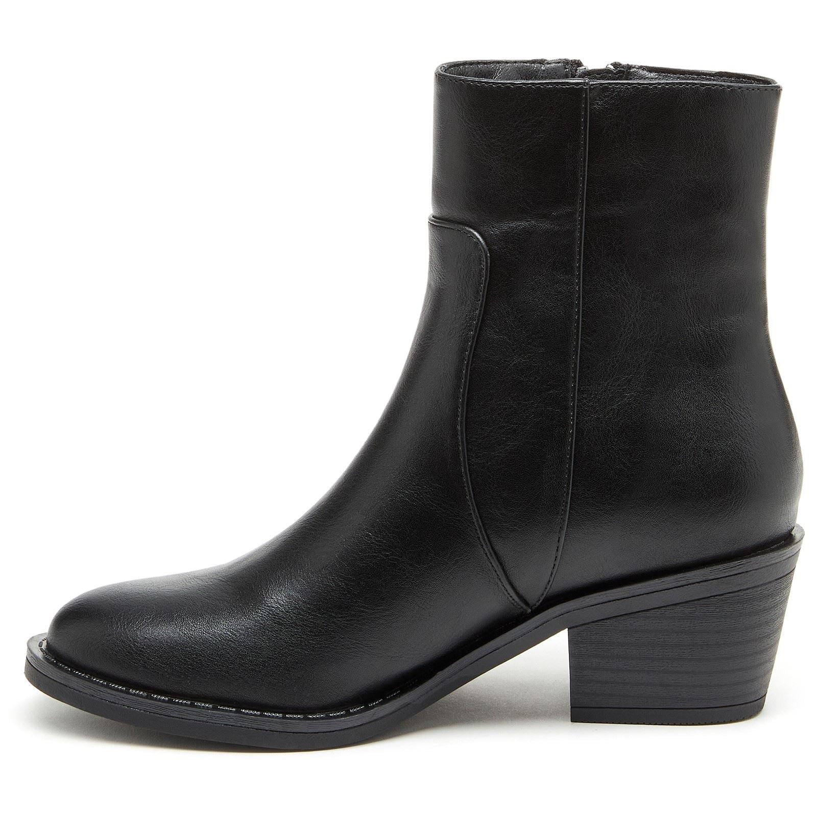 Rocket Dog Yonder Bottes À Talons Noirs En Polyuréthane Pour Femmes