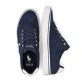 Ralph Lauren Hanford III Baskets Bleues En Cuir Pour Hommes