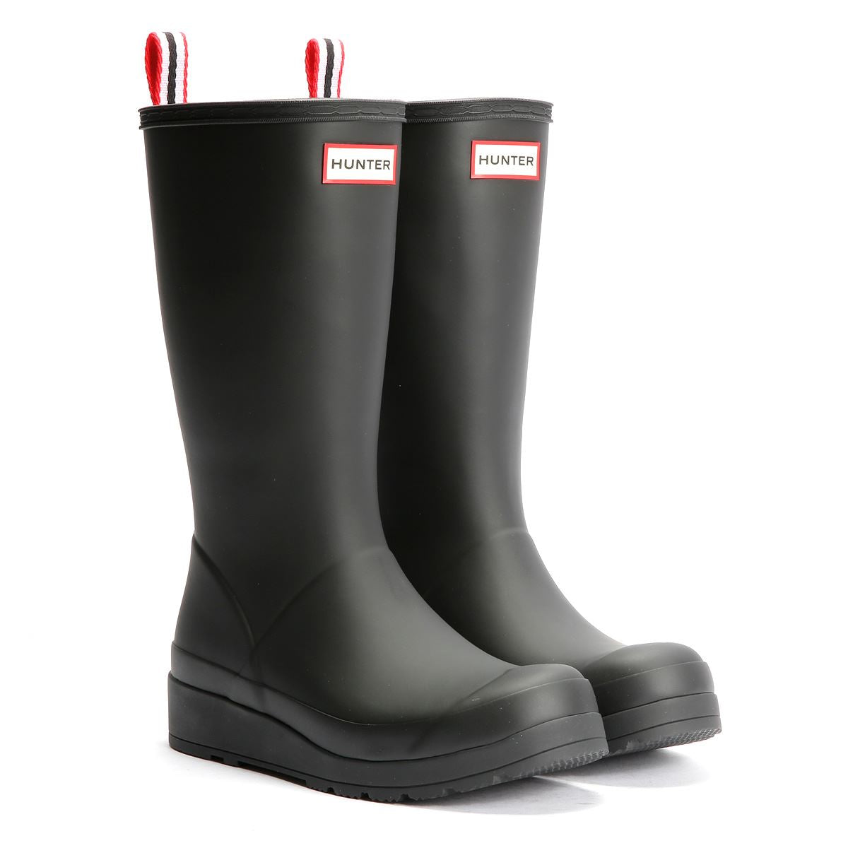 Hunter Play Tall Bottes En Caoutchouc Noires Pour Femmes
