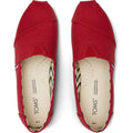 TOMS Alpargata Espadrilles Pour Hommes En Coton 100% Rouge
