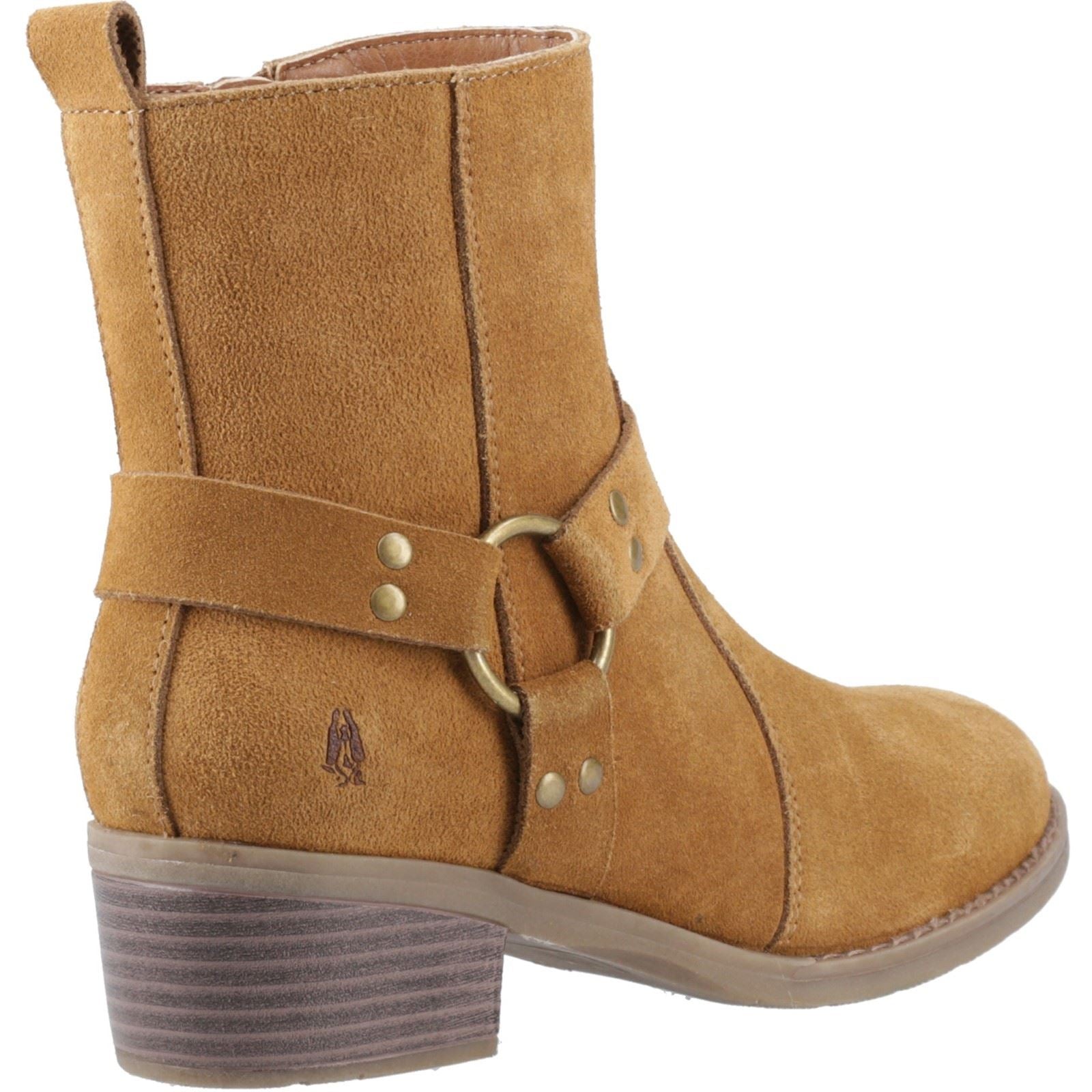 Hush Puppies Iria Femmes Suède Bottines À Talons Beige