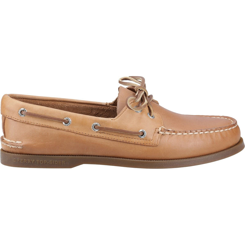 Sperry Authentic 2 Eye Chaussures Bateau Pour Homme En Cuir Couleur Noix De Muscade