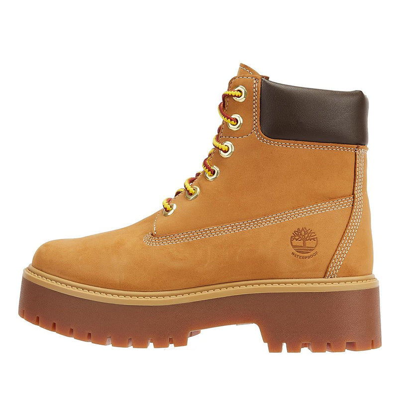 Timberland Bottes Pour Femmes En Nubuck Marron Avec Plateforme Premium De 6 Pouces