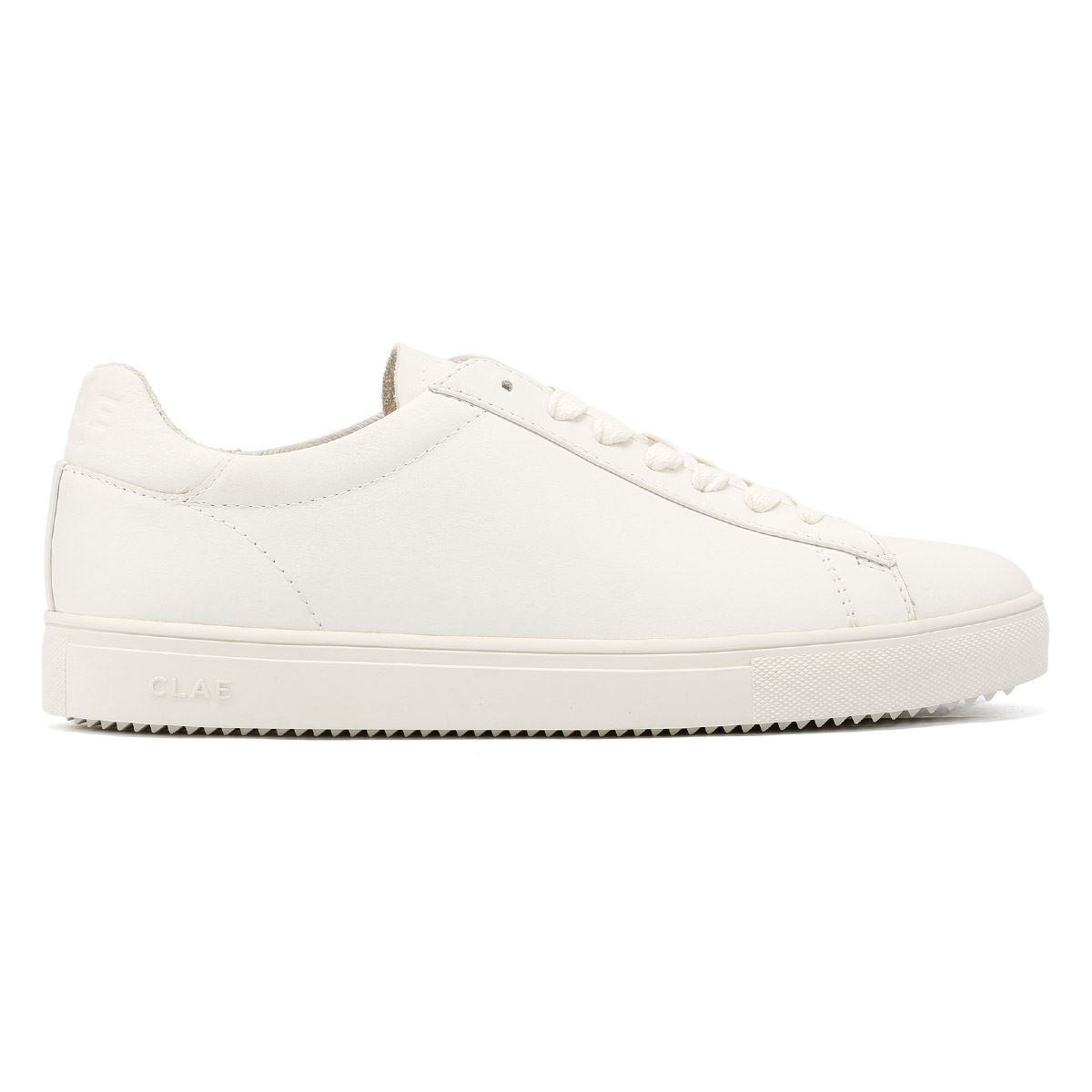 Clae Bradley Essentials Baskets Blanches En Cuir Pour Hommes