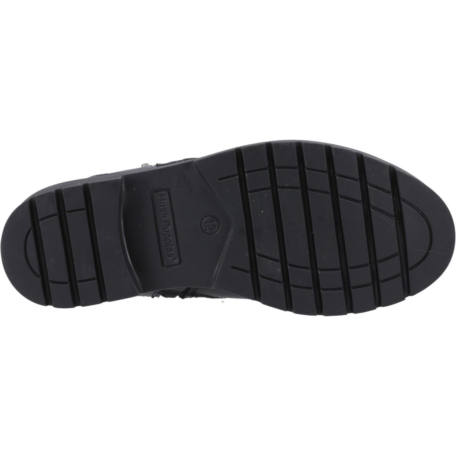Hush Puppies Liana Chaussures Noires Pour Filles En Cuir