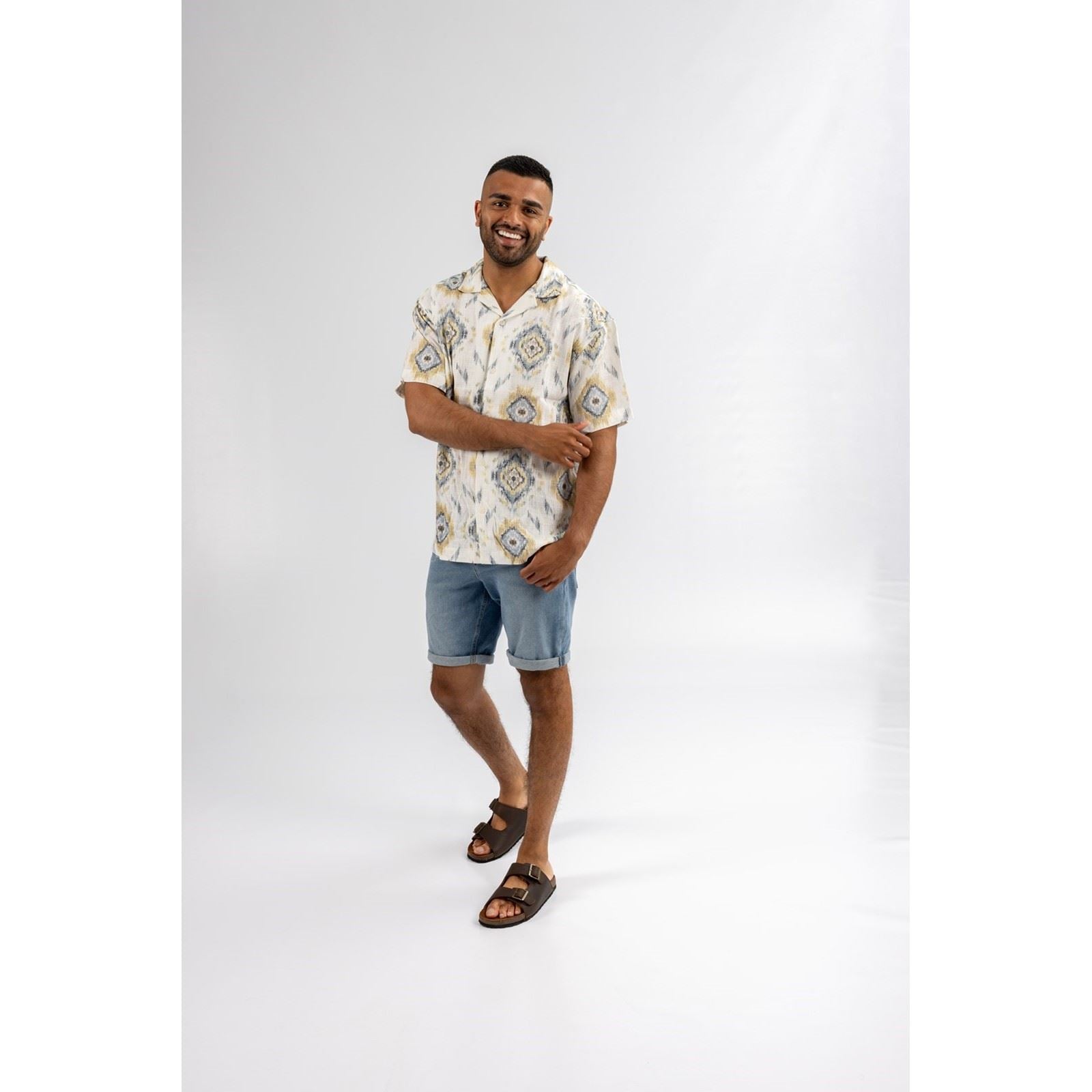 Hush Puppies Nash Slider Sandales Homme En Cuir Marron