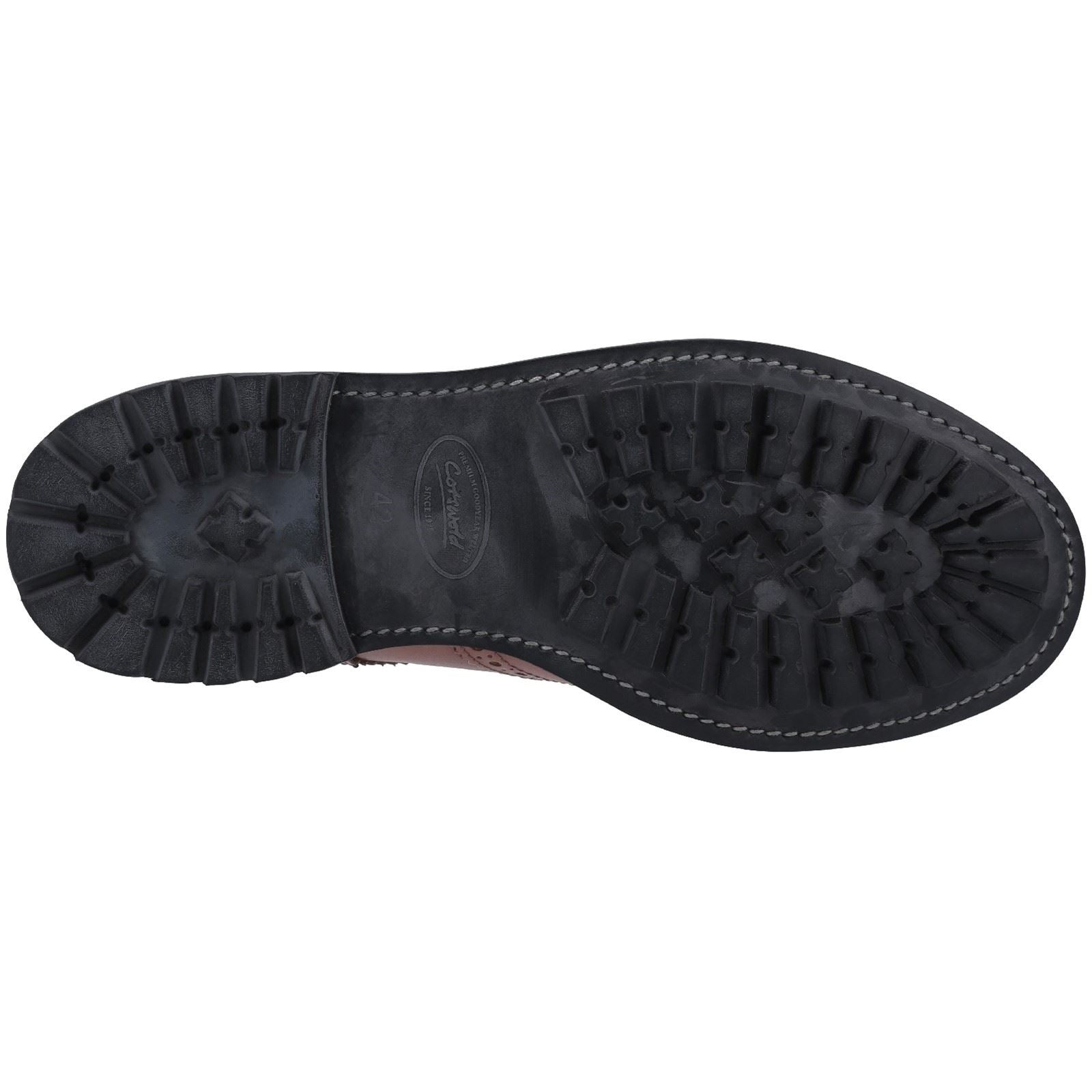 Cotswold Quenington Commando Chaussures En Cuir Marron À Lacets Pour Homme