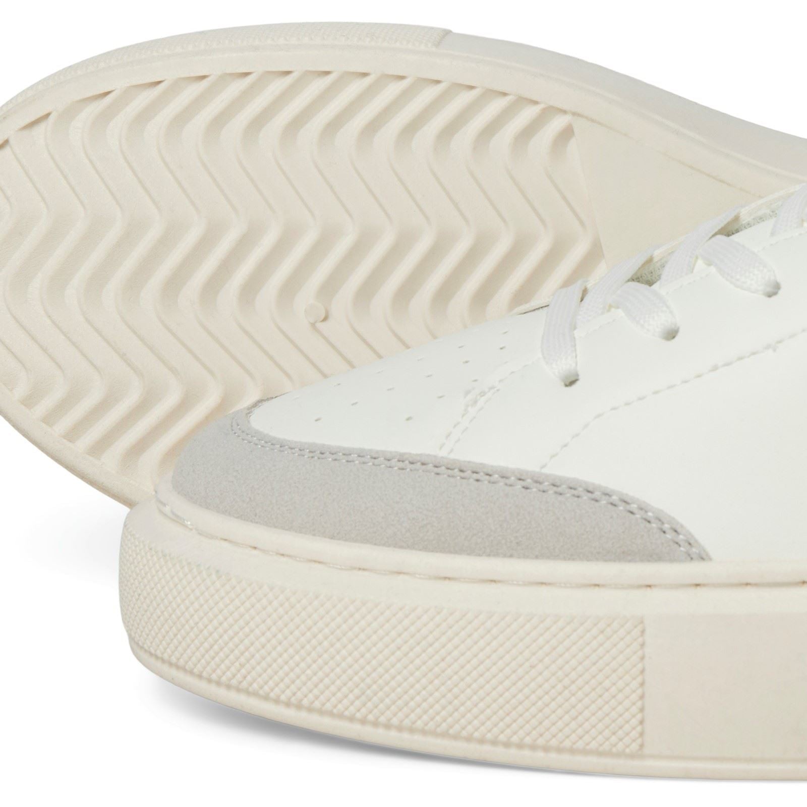 Jack & Jones Aspire Court Sneakers Pour Hommes Polyuréthane Blanc Vapeur Bleu/Castlerock