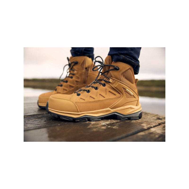 Hard Yakka Bottes De Sécurité Atomic En Cuir De Blé