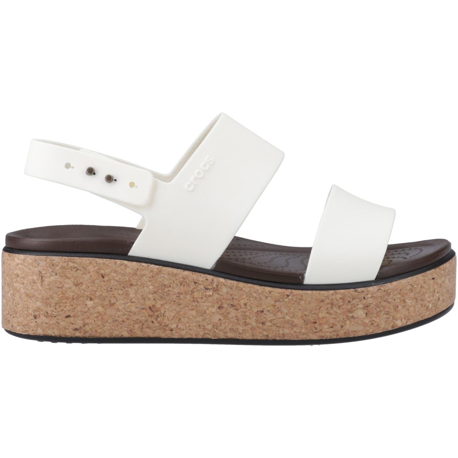 Crocs Brooklyn Cork Sandales Craie Pour Femmes
