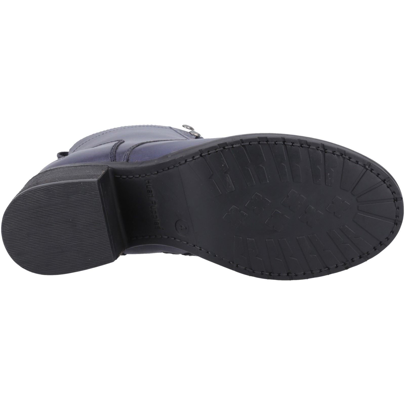 Hush Puppies Harriet Bottes À Talons En Cuir Pour Femme Couleur Marine