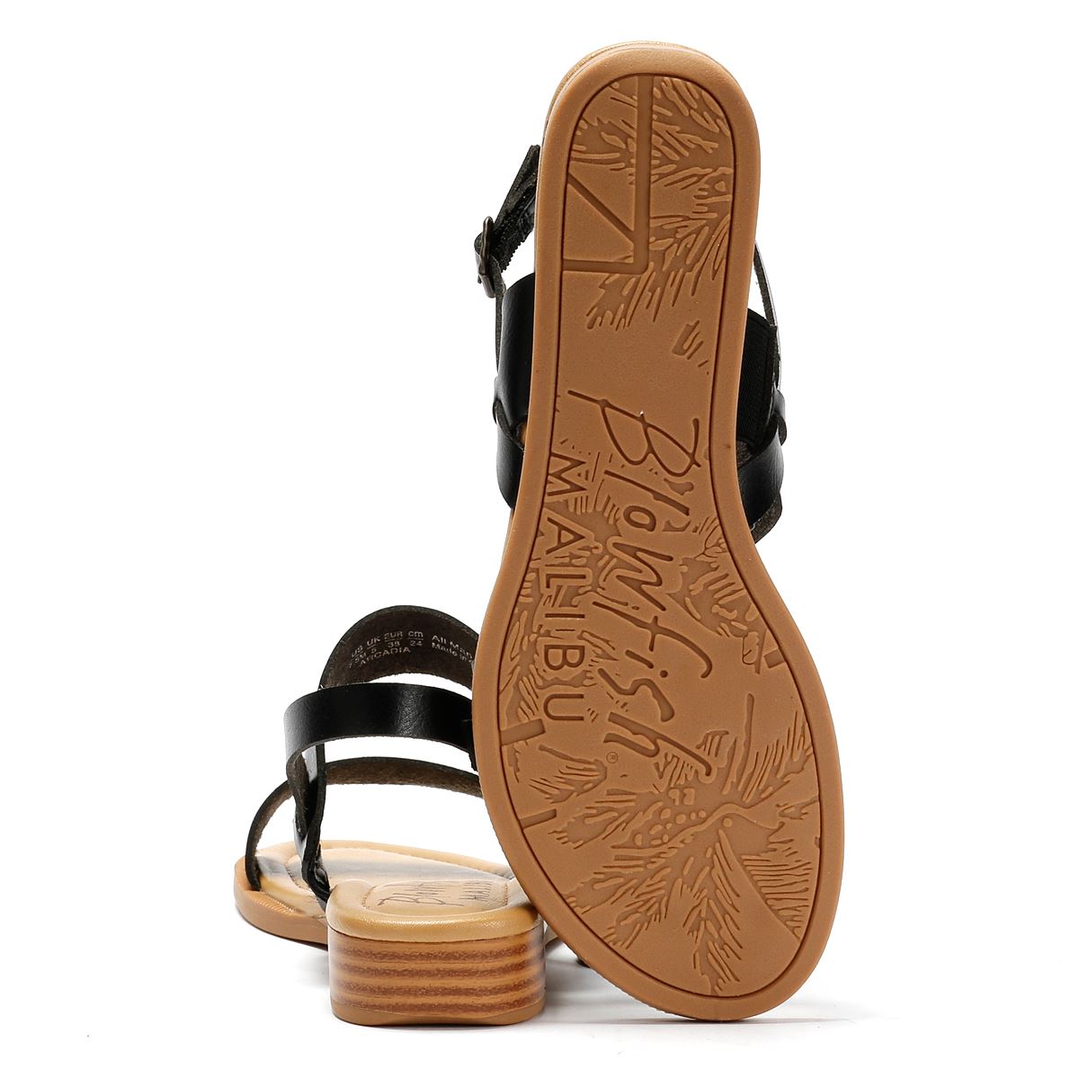 Blowfish Malibu Arcadia Sandales Noires Pour Femmes