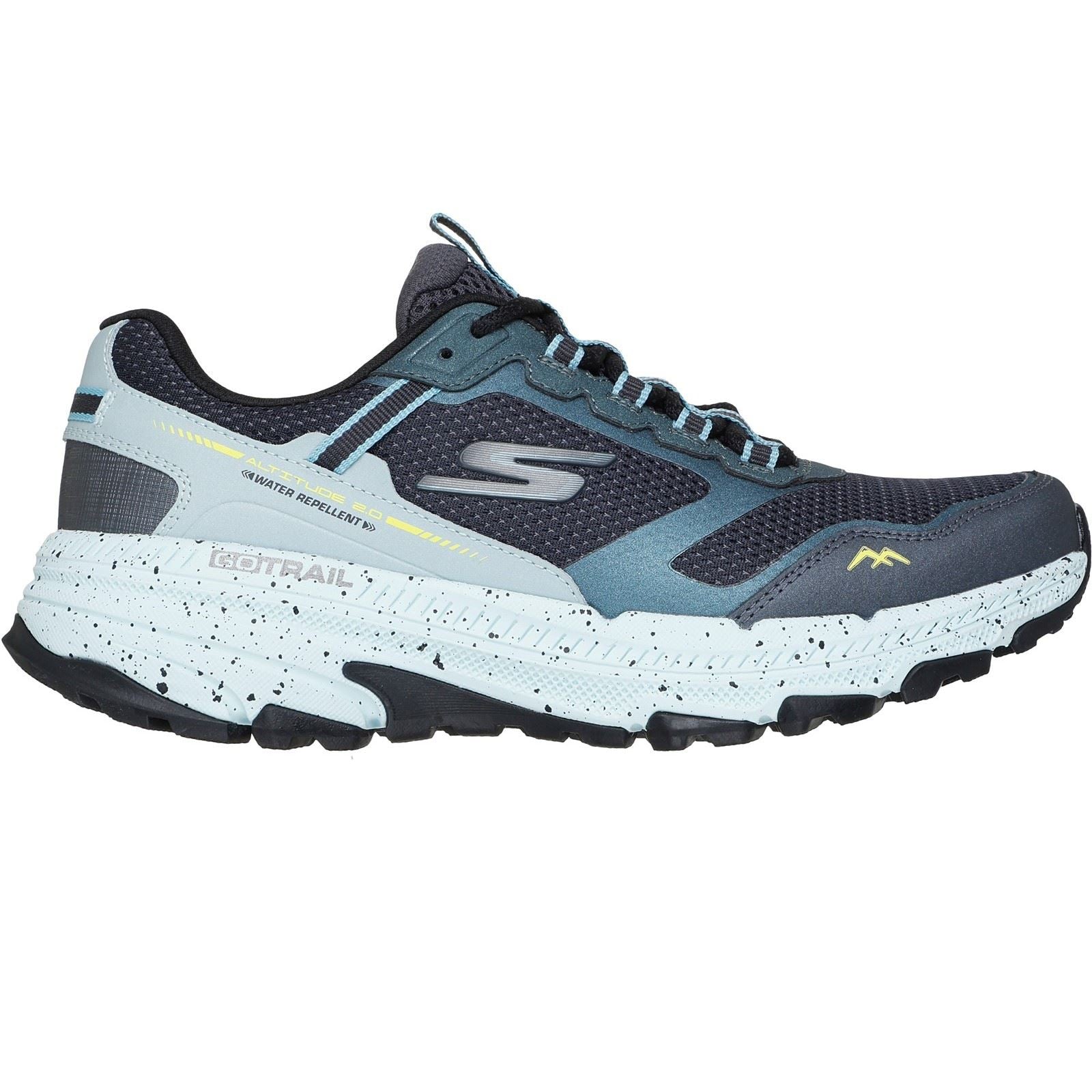 Skechers GO RUN Trail Altitude 2.0 Ravine Chaussures De Sport En Cuir Pour Femmes En Bleu Marine/aqua