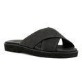 TOMS Mae Crossover Sandales Noires Pour Femmes En Cuir