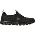 Skechers Glide Step Sneakers Noires Pour Femmes En Textile