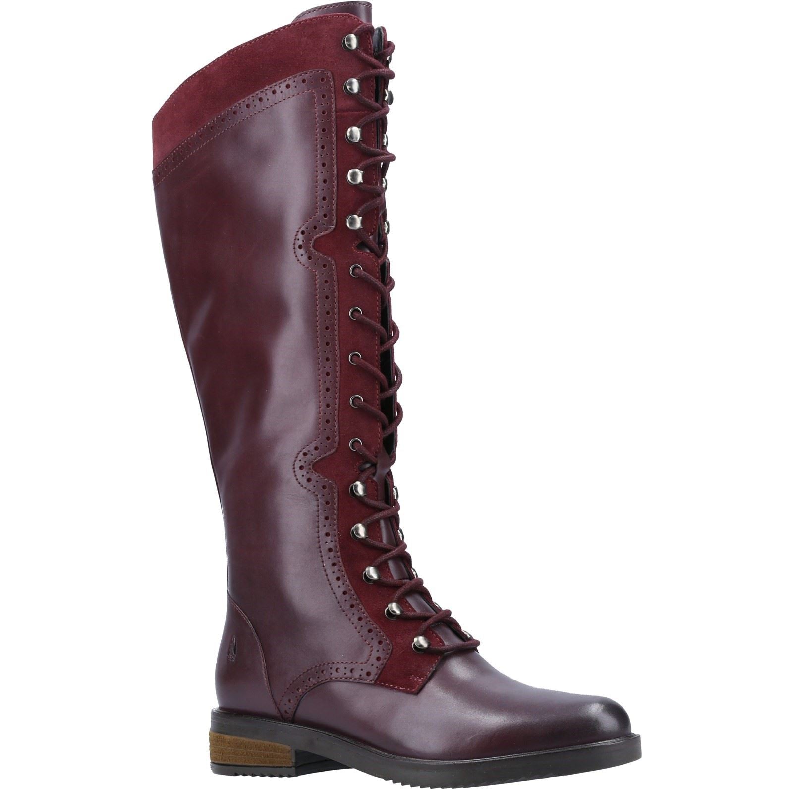 Hush Puppies Rudy Bottes En Daim Bordeaux Pour Femmes