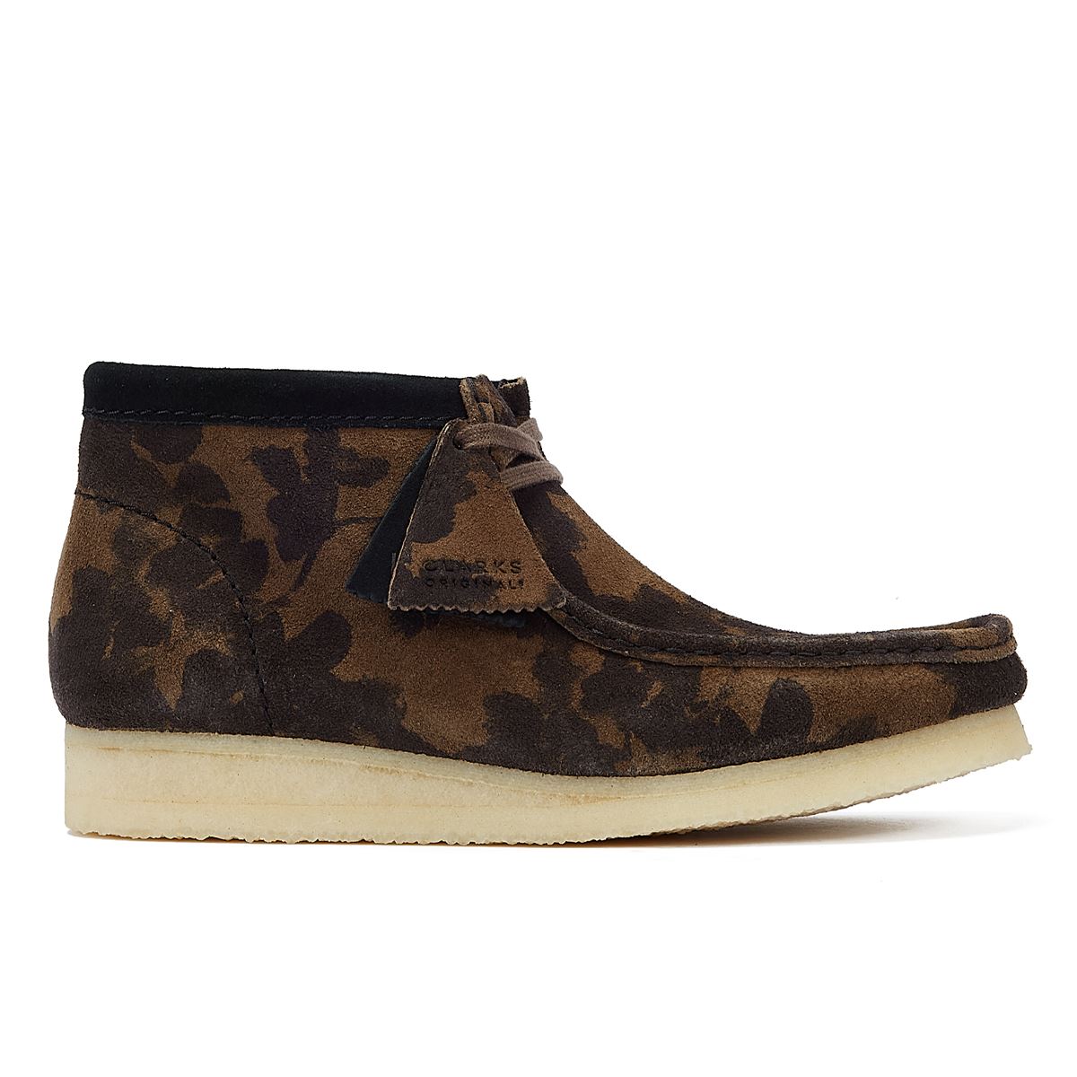 Clarks Originals Bottes Wallabee Florales Pour Hommes Noir/Kaki