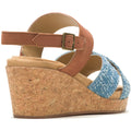 Hush Puppies Willow X Band Sandales En Denim Pour Femmes En Suède