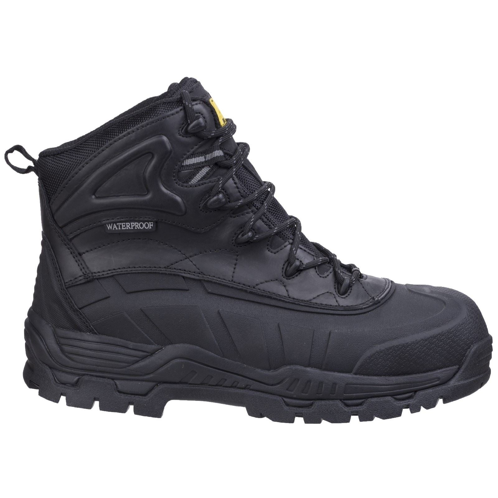 Amblers Safety Bottes De Sécurité Noires En Caoutchouc/Cuir Fs430 Orca