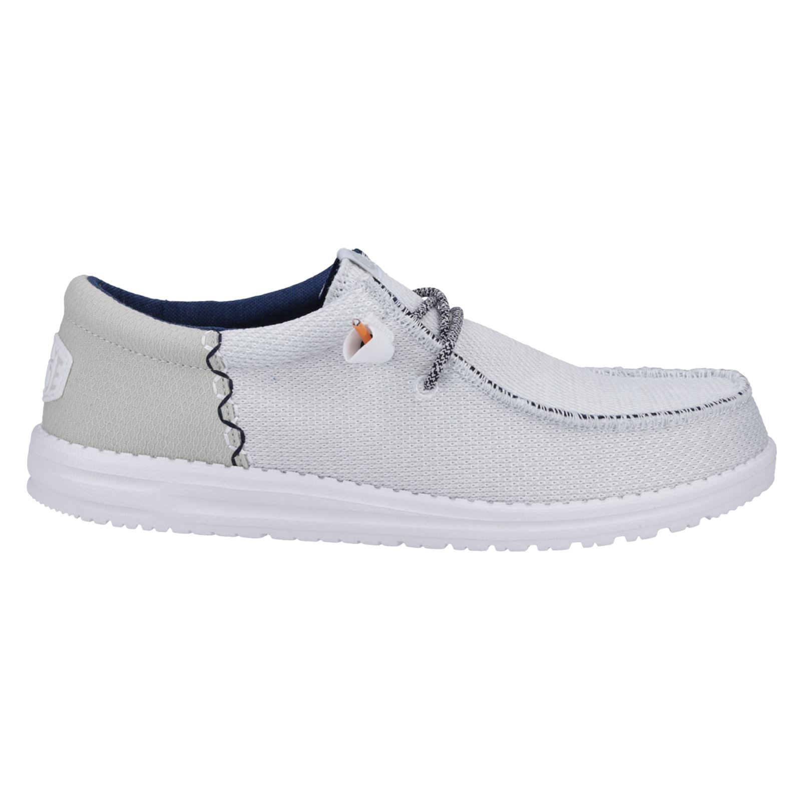 HEYDUDE Wally Funk Open Mesh Chaussures Bateau Blanches Pour Hommes