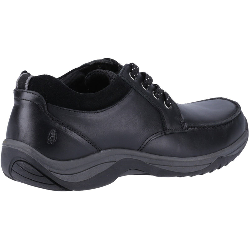 Hush Puppies Derek Chaussures En Cuir Noir À Lacets Pour Hommes