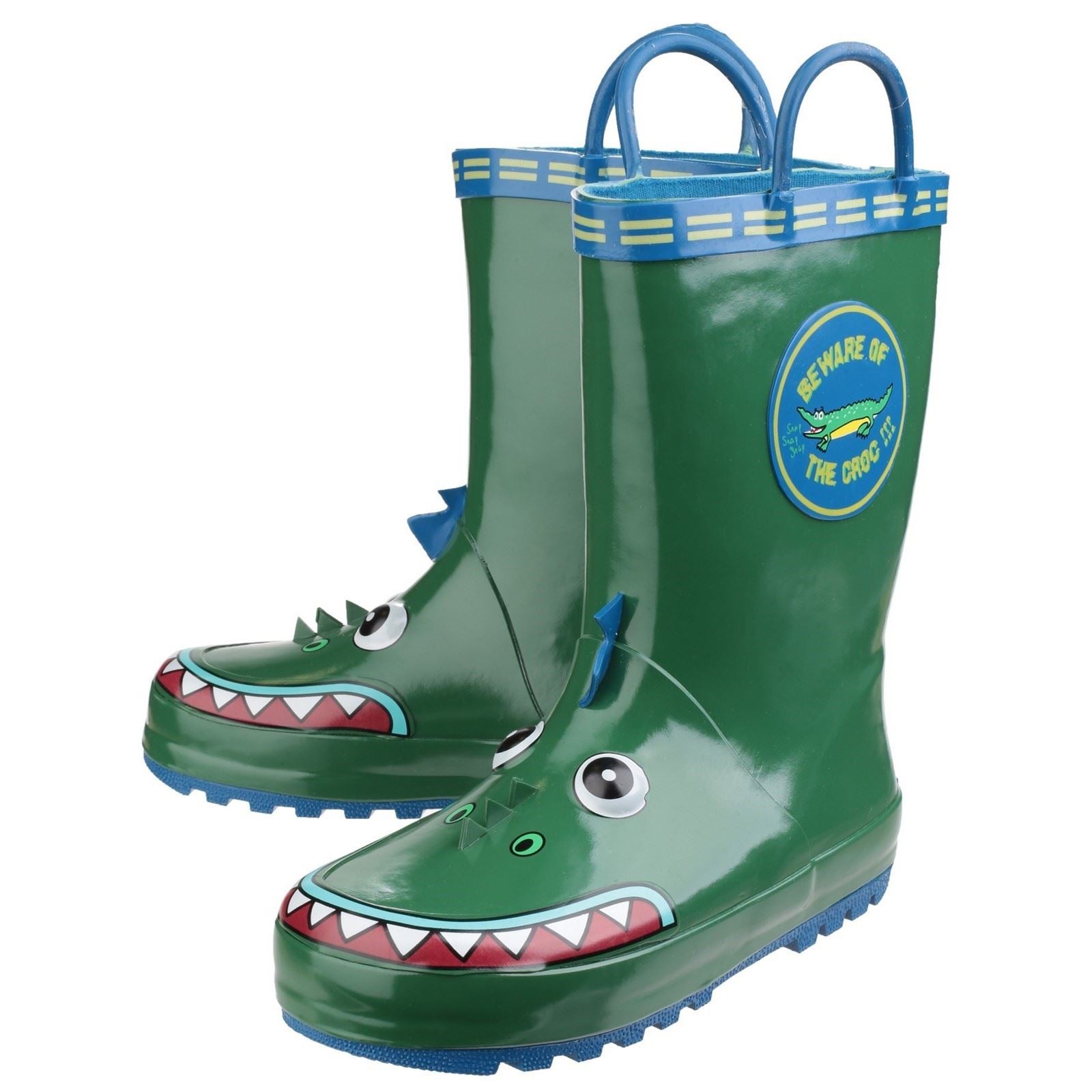 Cotswold Puddle Bottes En Caoutchouc Style Wellington En Forme De Crocodile