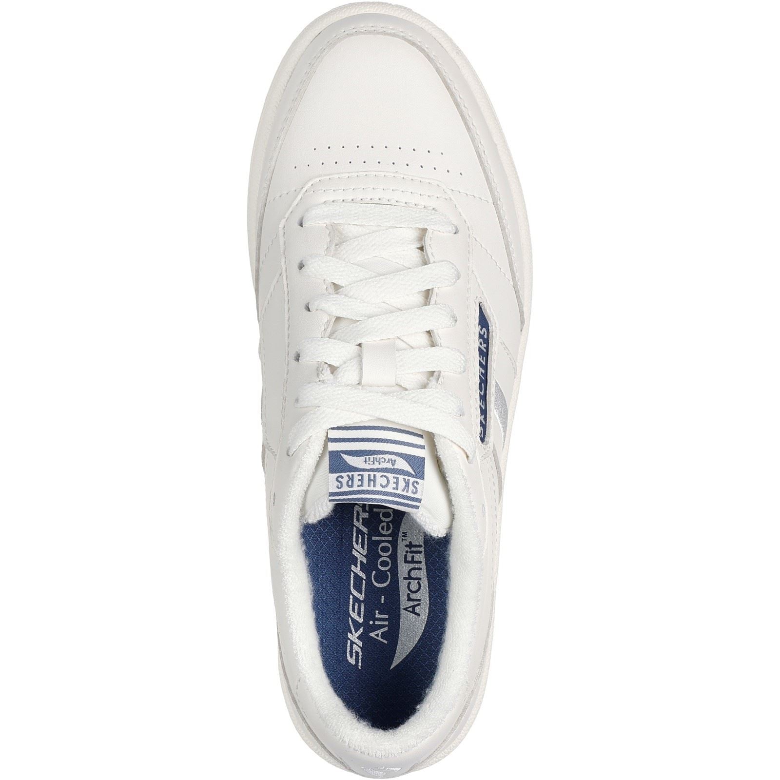 Skechers Arch Fit Classic Baskets Pour Femmes En Blanc Cassé Synthétique