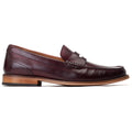 Base London Garfield Chaussures De Ville Bordeaux Pour Hommes En Cuir
