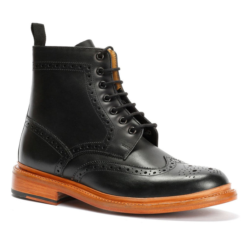 Chapman & Moore Walter Brogue Bottes En Cuir Pour Hommes Marron