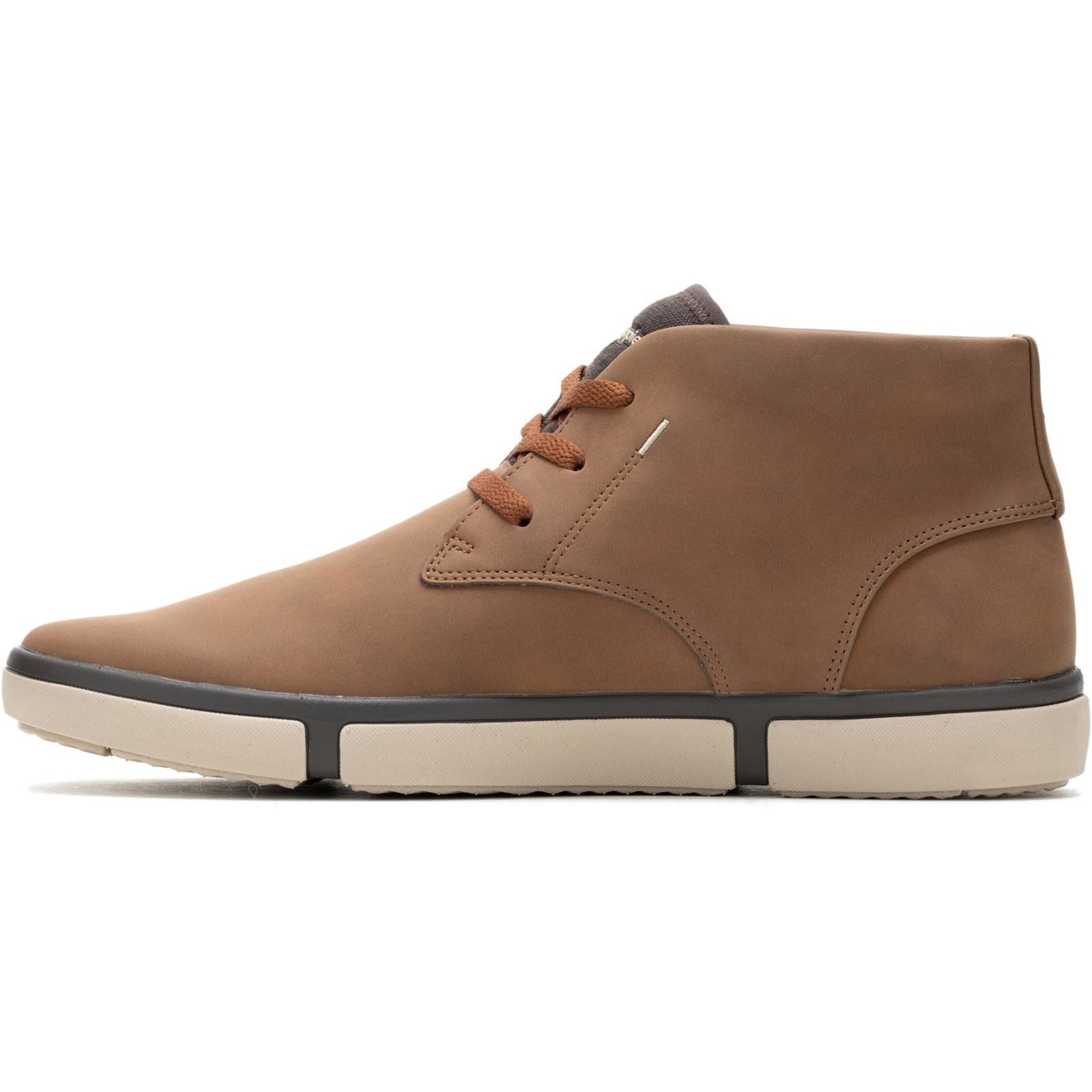 Hush Puppies Briggs Chukka Bottes En Cuir Pour Hommes Couleur Cognac