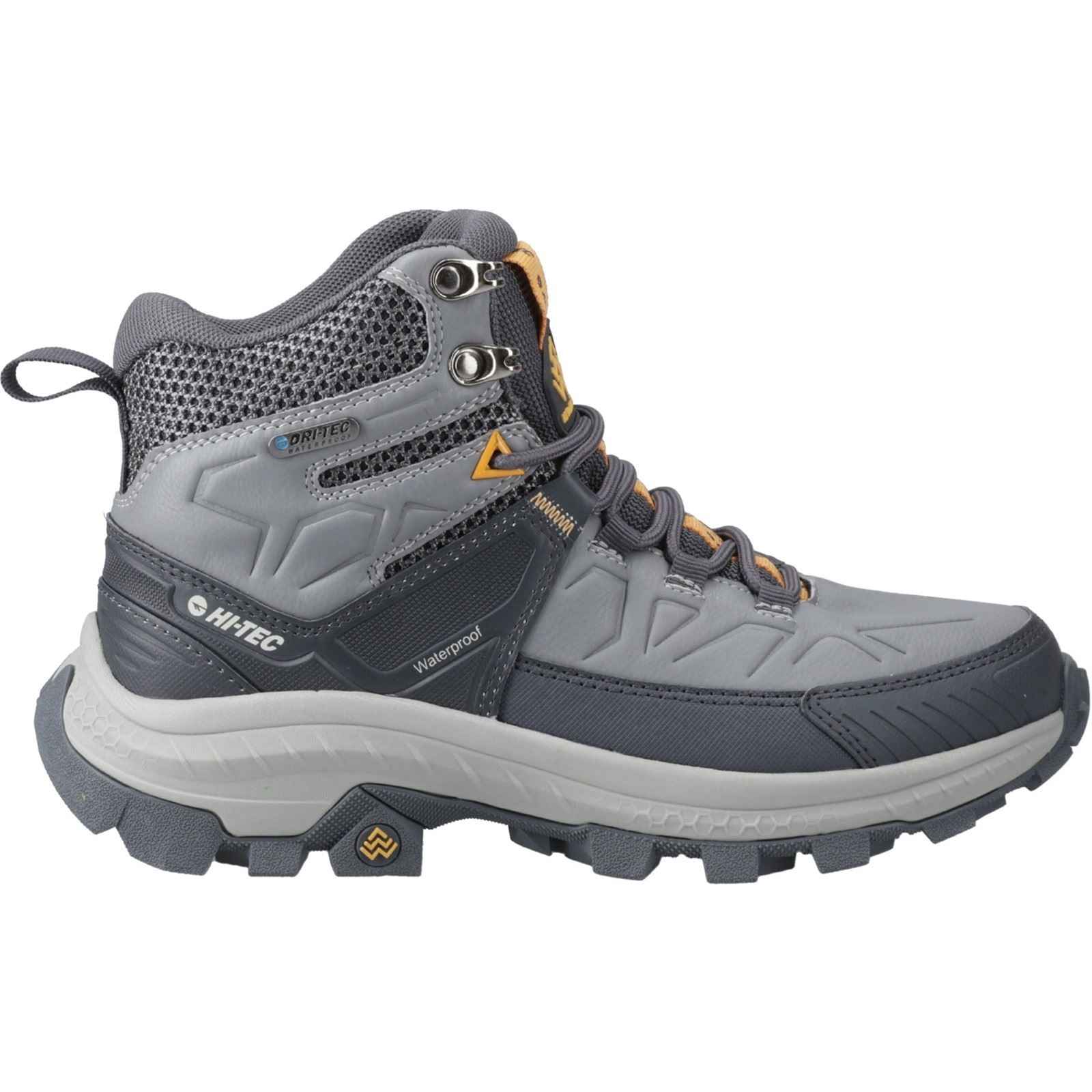 Hi-Tec Rainier Bottes De Randonnée Grises Fraîches En Polyester Pour Femmes