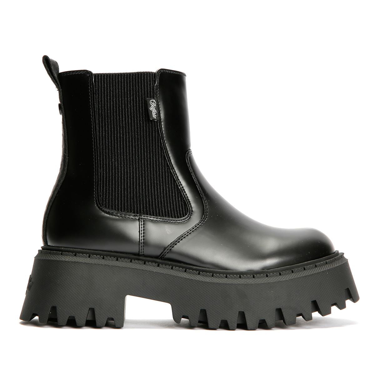 Buffalo Aspen Chelsea Bottes Noires Pour Femmes