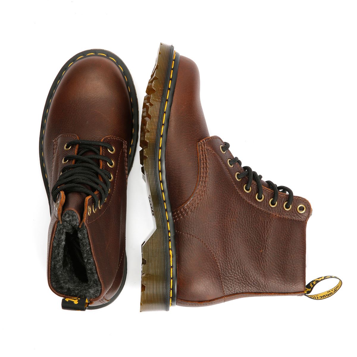 Dr. Martens 1460 Pascal Warm Lined 8 Eye Bottes En Cuir Marron