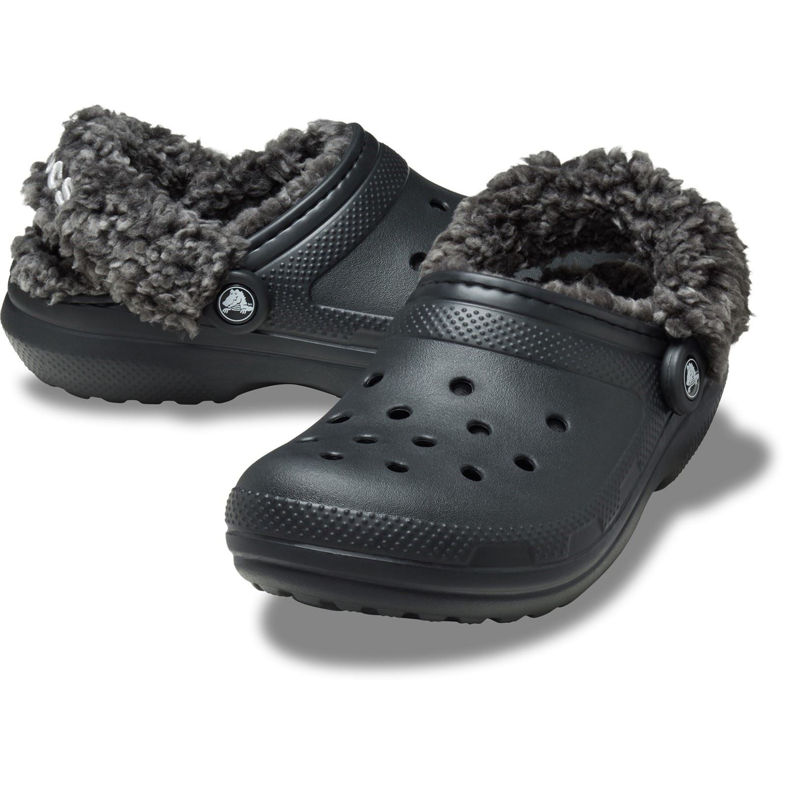 Crocs Classic Fleece Lined Sabots Noirs En Thermoplastique Pour Homme