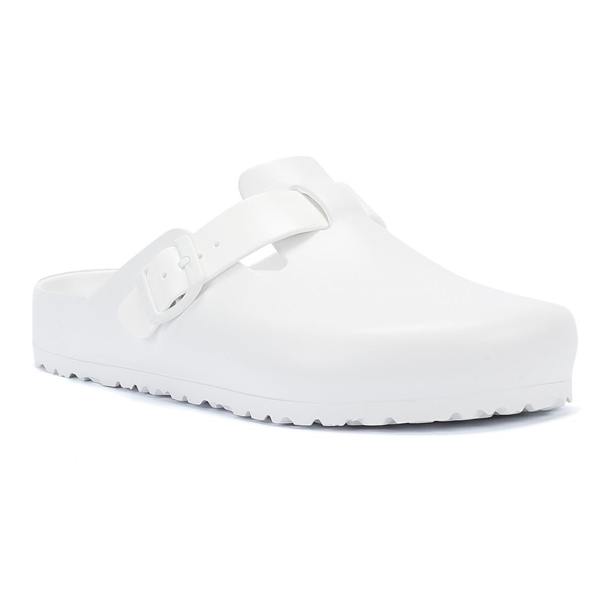 Birkenstock Boston Sabots Blancs Pour Hommes