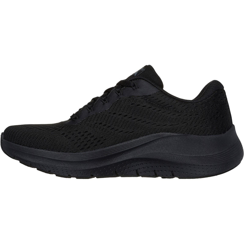 Skechers Arch Fit 2.0 Big League Sneakers Noires Pour Femmes En Textile